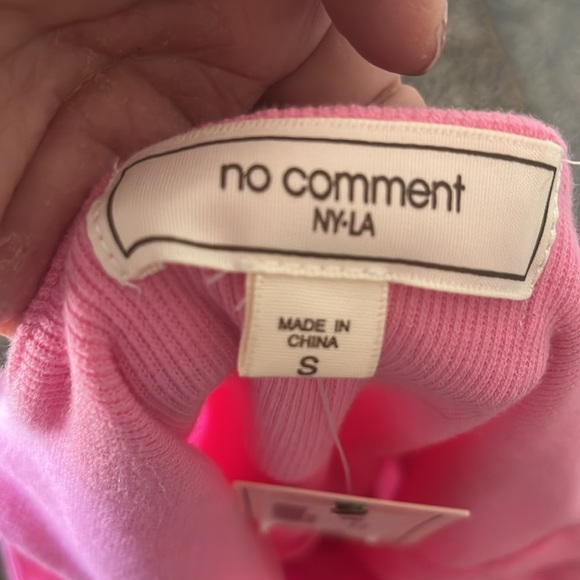 NWT  No Comment Pink Dress size small - Picture 5 of 5